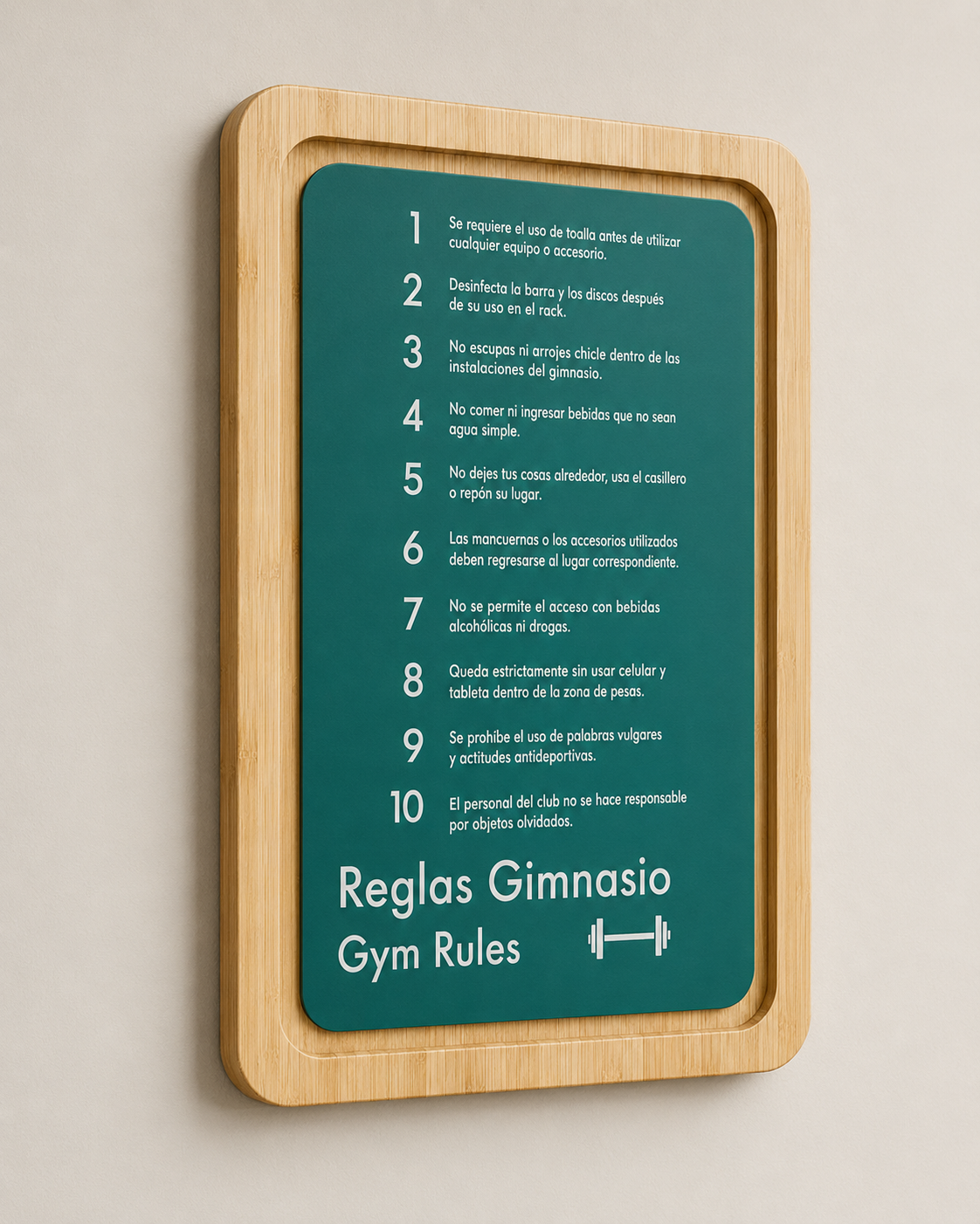 Reglas de Gimnasio