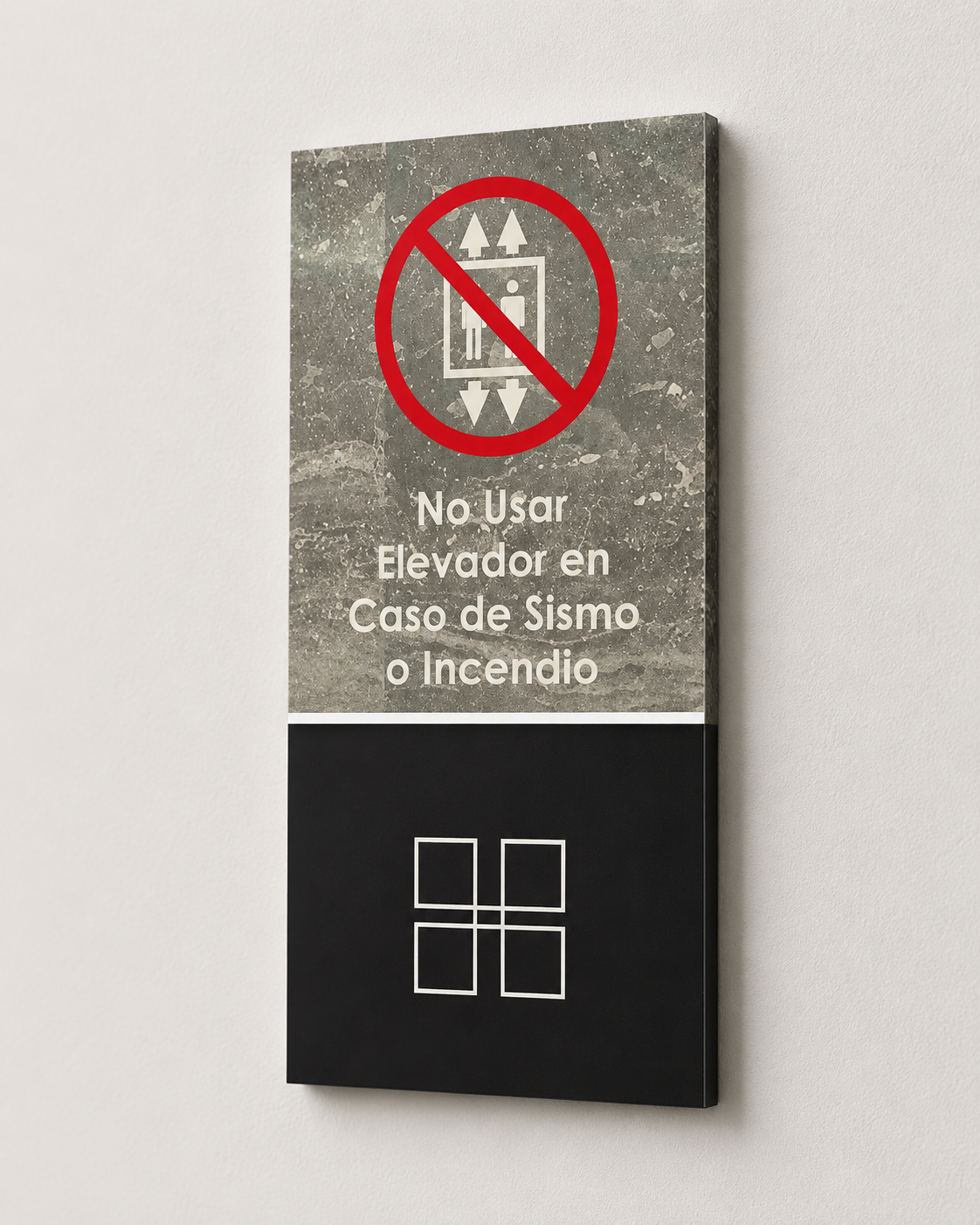 No Usar Elevador