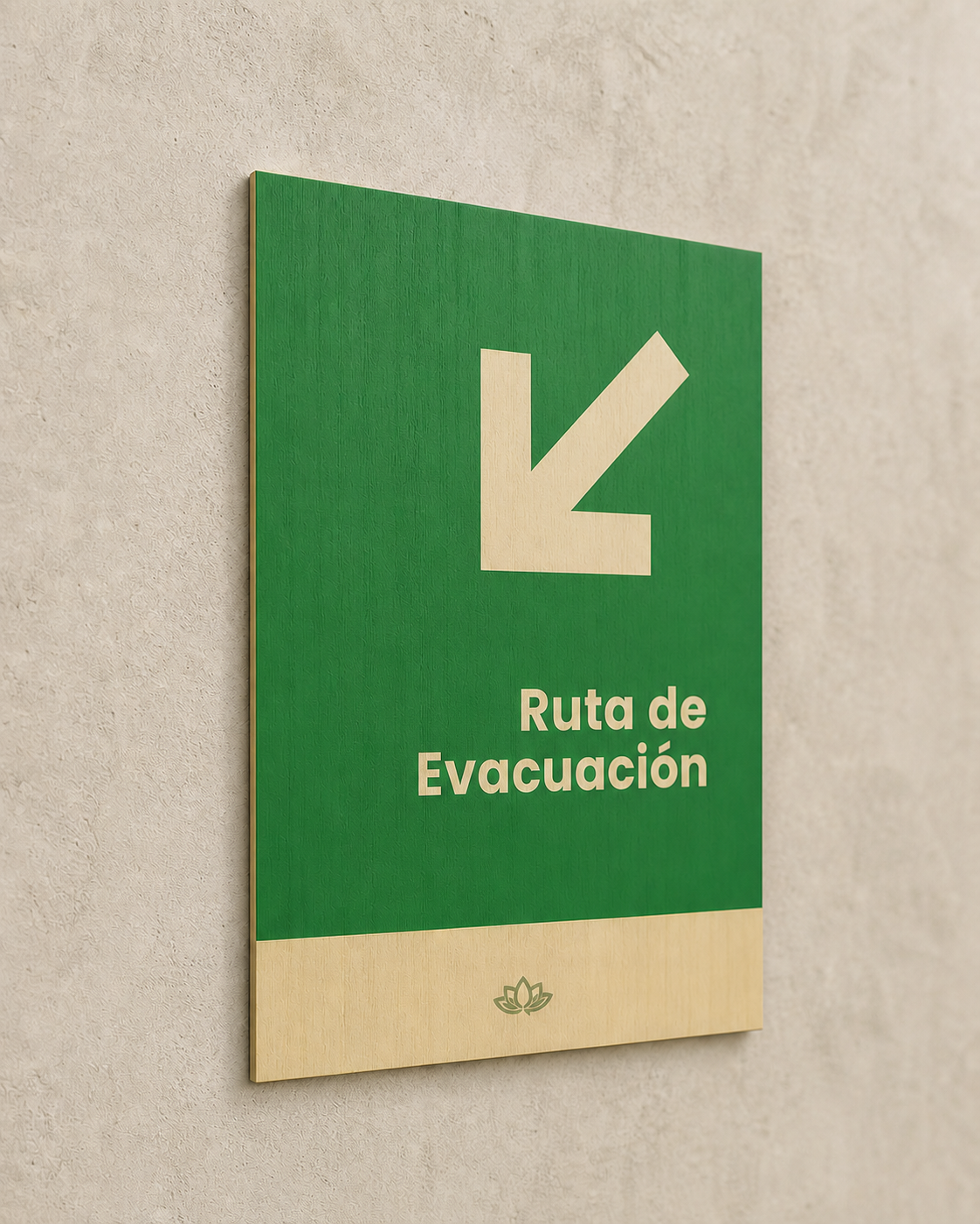 Ruta de Evacuación (baja izquierda)