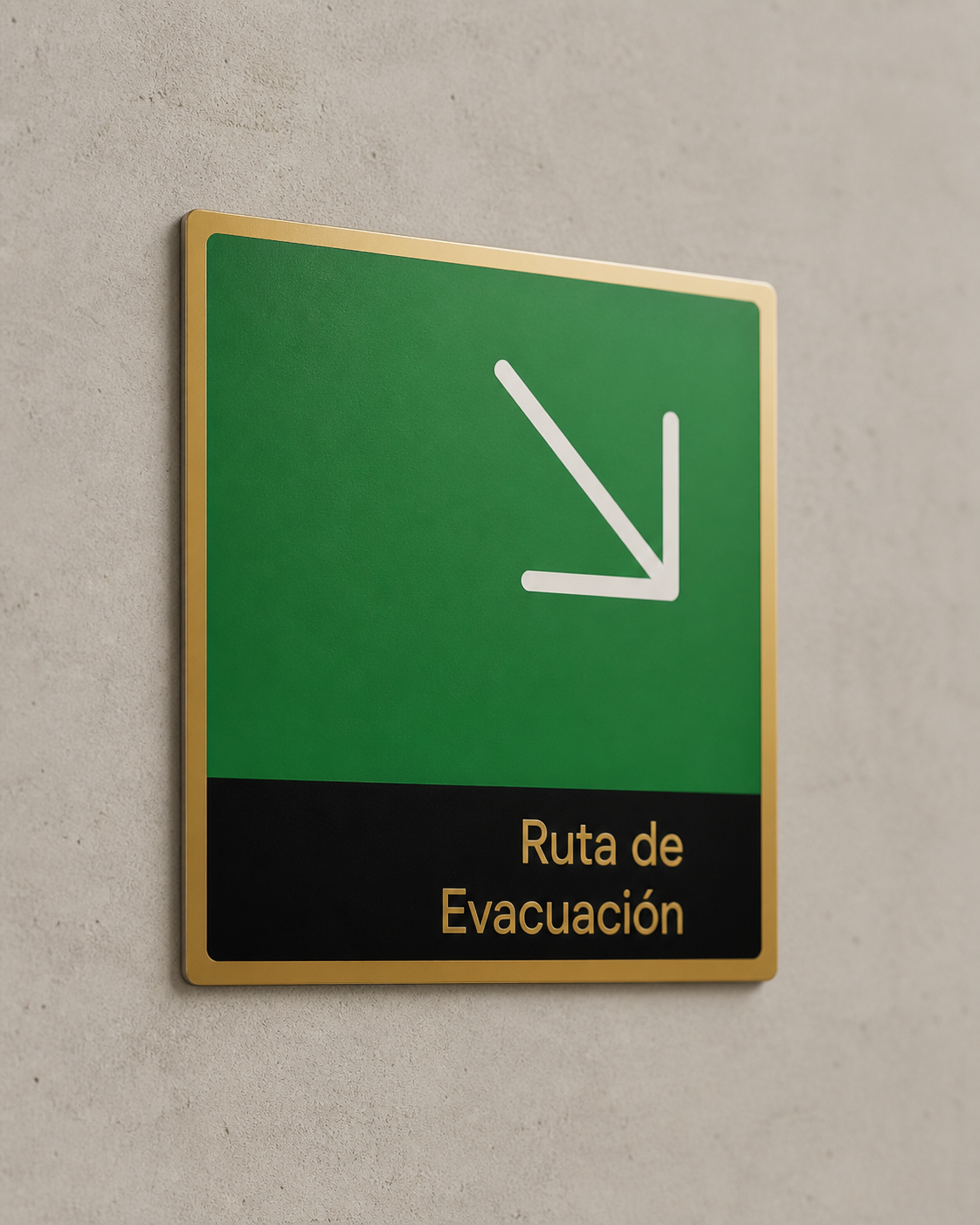 Ruta de Evacuación (baja derecha)