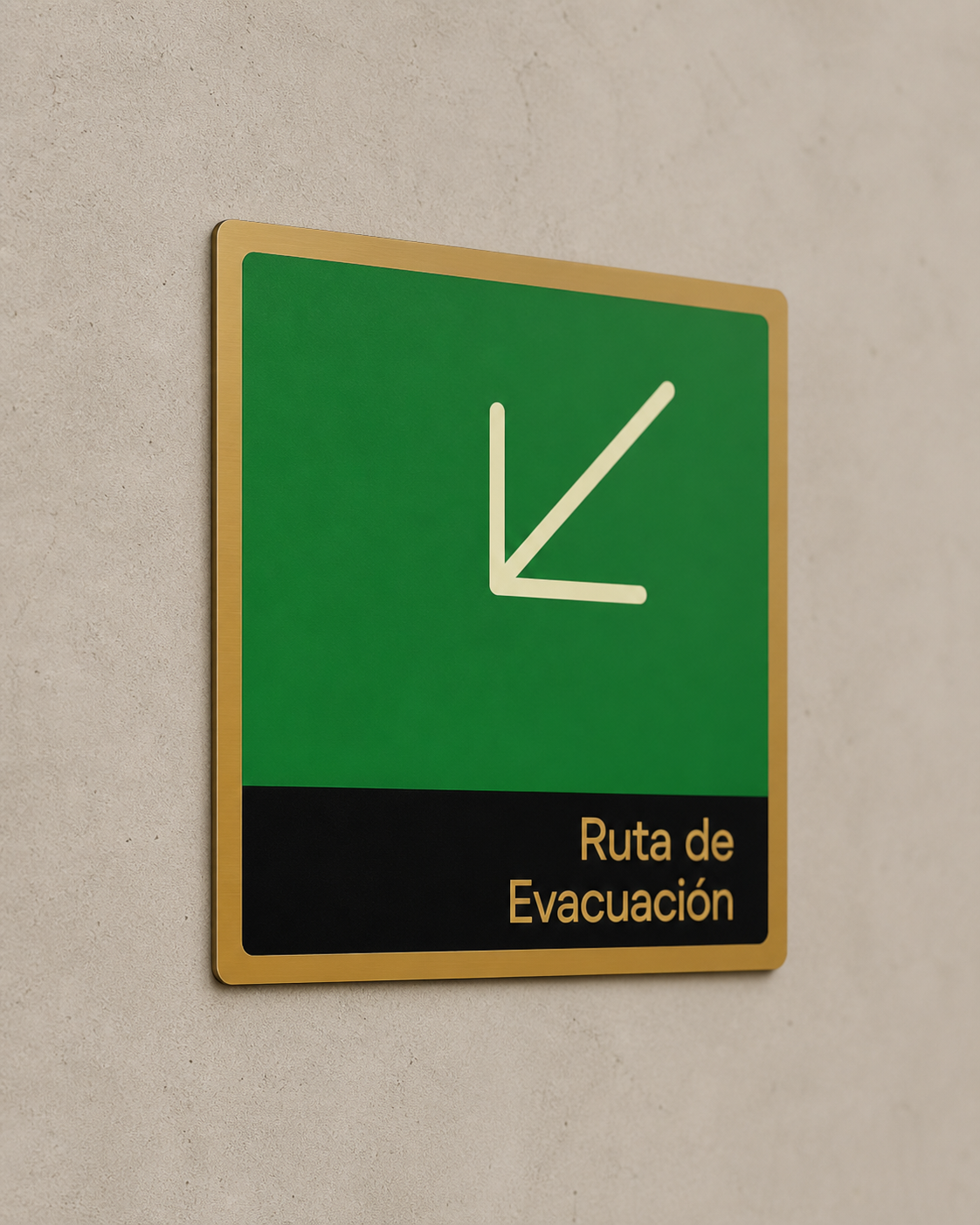 Ruta de Evacuación (baja izquierda)